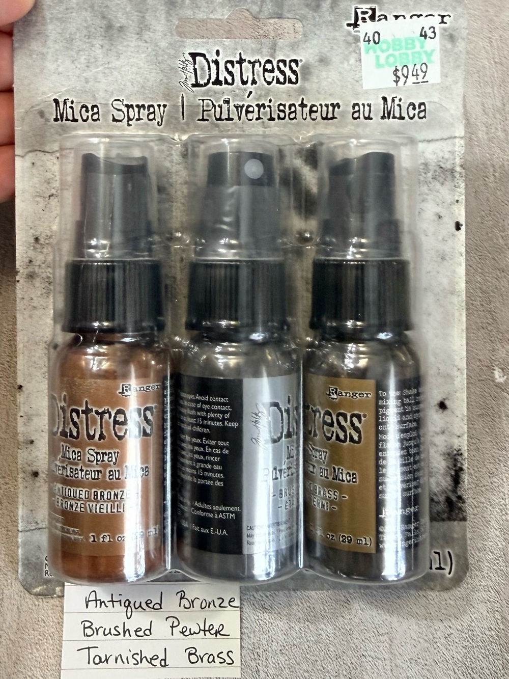 Tim Holtz - Ranger 2 Distress Oxide Spray Sets — 1 Distress Mica Spray Set - Picture 4 of 4